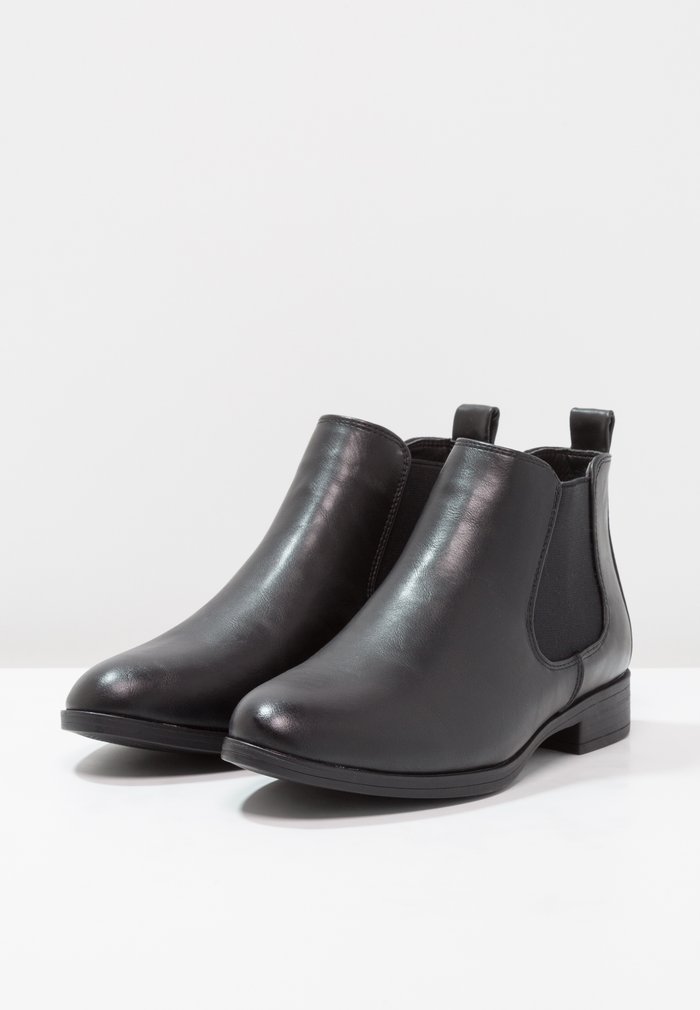 Bottines Anna Field Plates Slip on Noir Femme | YLU-3209710